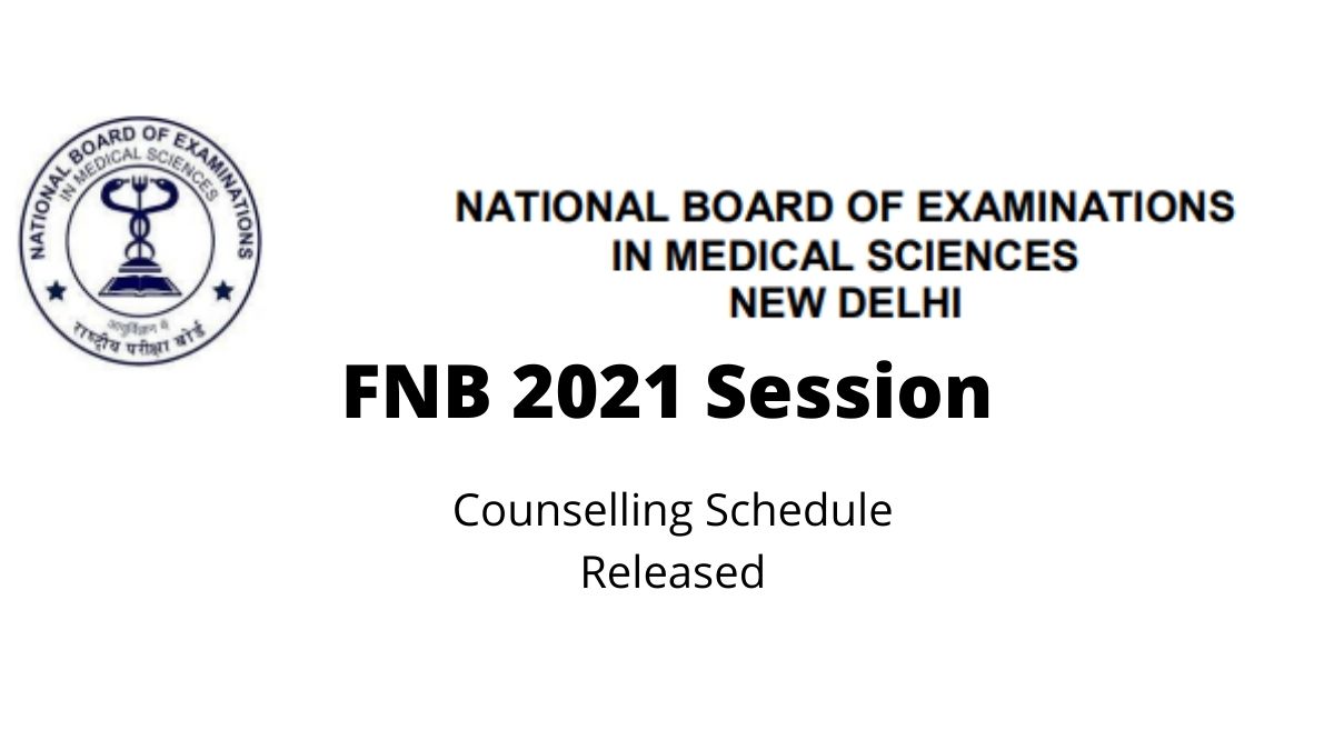 FNB 2021 Counselling Schedule